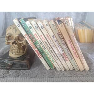 Vintage MAD Paperback Lot 8 Early 50¢–95¢ Era + Bonus Copy - G-VG